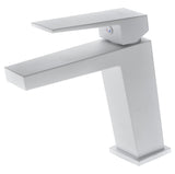 IMEX BDAR025-1BL ART Grifo de Lavabo Blanco Mate