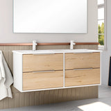 BATHME TWO Mueble de Baño con Lavabo 120 cm Blanco