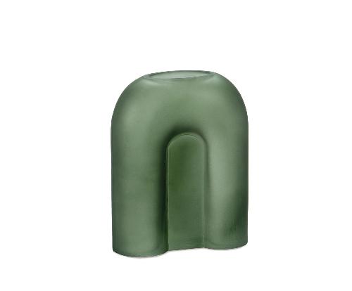 ANDREA HOUSE CR22065 Florero Rainbow Vid.Verde 16X7X20
