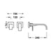 TRES 00630022NM CUADRO Pieza Vista para Cuerpo Empotrado De Lavabo Color Negro Mate