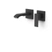 TRES 00630023NM CUADRO Pieza Vista para Cuerpo Empotrado De Lavabo Color Negro Mate