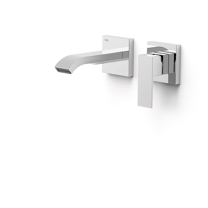TRES 00630023 CUADRO Pieza Vista para Cuerpo Empotrado De Lavabo Color Cromo