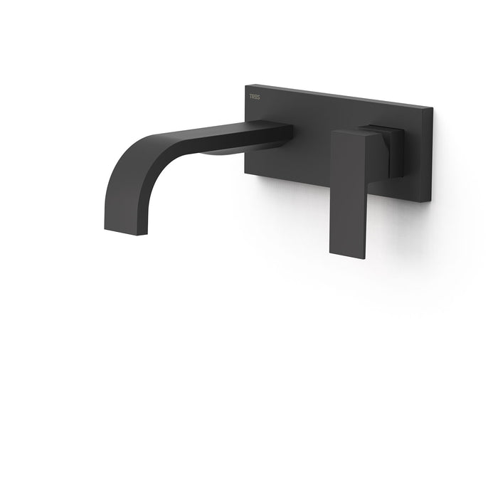 TRES 00630031NM CUADRO Pieza Vista para Cuerpo Empotrado De Lavabo Color Negro Mate