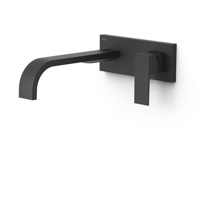 TRES 00630032NM CUADRO Pieza Vista para Cuerpo Empotrado De Lavabo Color Negro Mate
