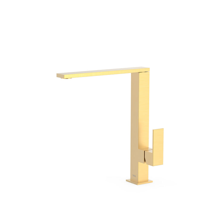 TRES 006486OM COCINA Grifo Monomando Fregadero Color Oro Mate 24K