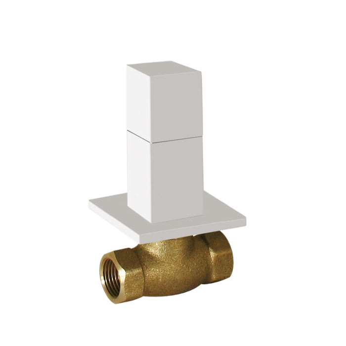 TRES 00715501BM Llave de Paso Empotrada Color Blanco Mate