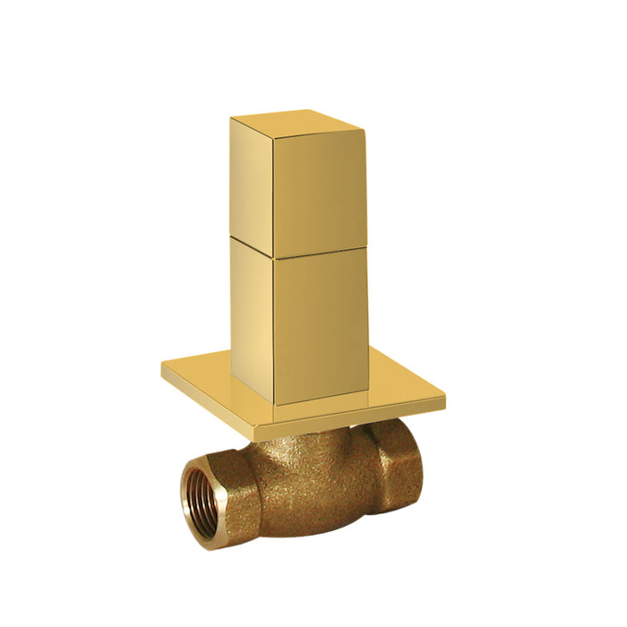 TRES 00715501OR Llave de Paso Empotrada Color Oro 24K