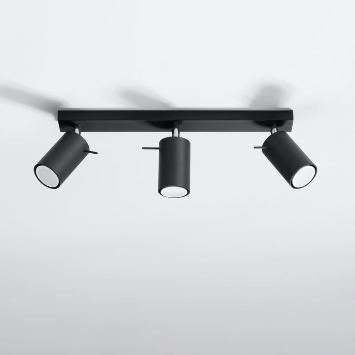 SOLLUX SL.0093 Lámpara de Techo RING 3 Negro