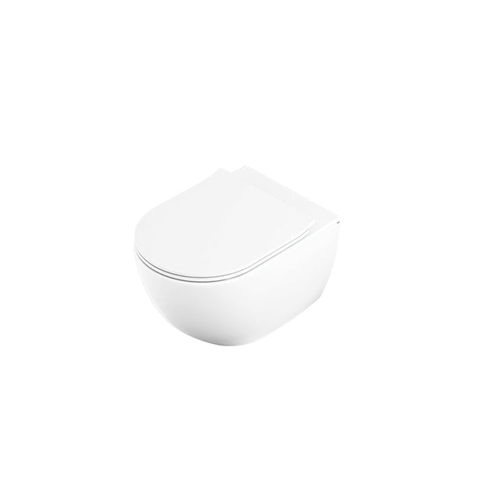 OLI LAKE-OLI120 PLUS Pack Inodoro Suspendido Rimless con Pulsador Blanco