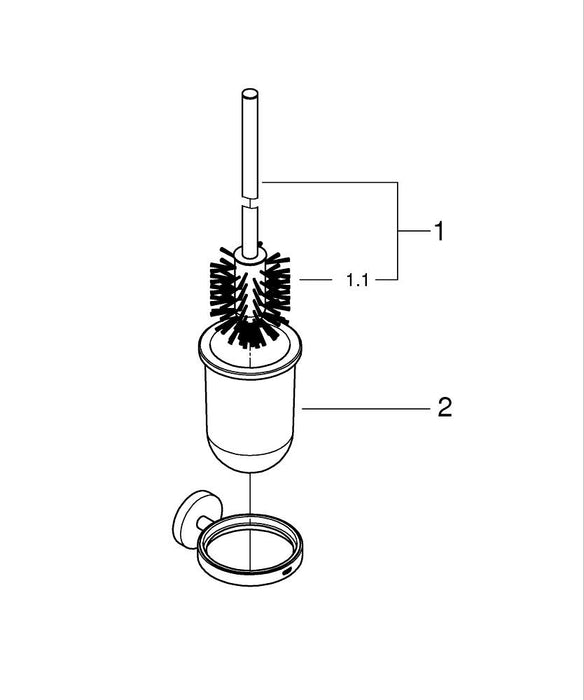 GROHE 28 671 001 TEMPESTA Codo de salida y florón Cromo