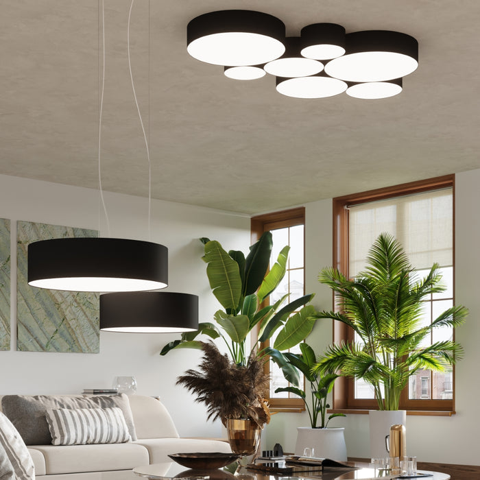 SOLLUX SL.0118 Lámpara Colgante ARENA 45 Negro