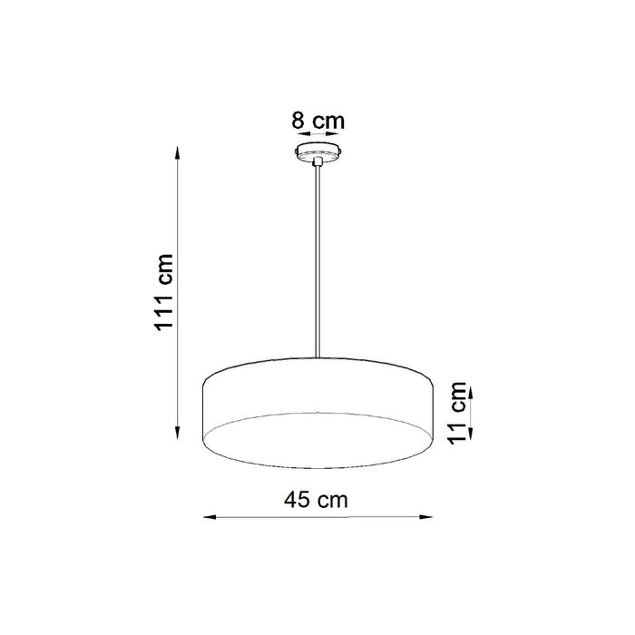 SOLLUX SL.0119 Lámpara Colgante ARENA 45 Gris