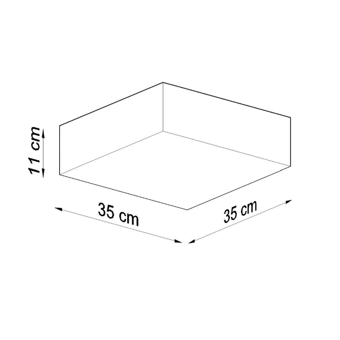 SOLLUX SL.0137 Lámpara de Techo HORUS 35 Gris