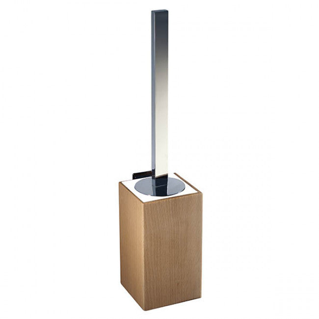 MANILLONS TORRENT 01907025 NATURA Escobillero De Pared Cromo/Natural