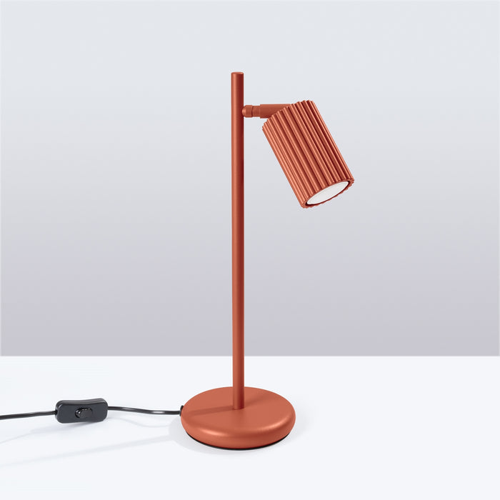 SOLLUX SL.1643 KARBON Lámpara De Mesa Rojo Ocre
