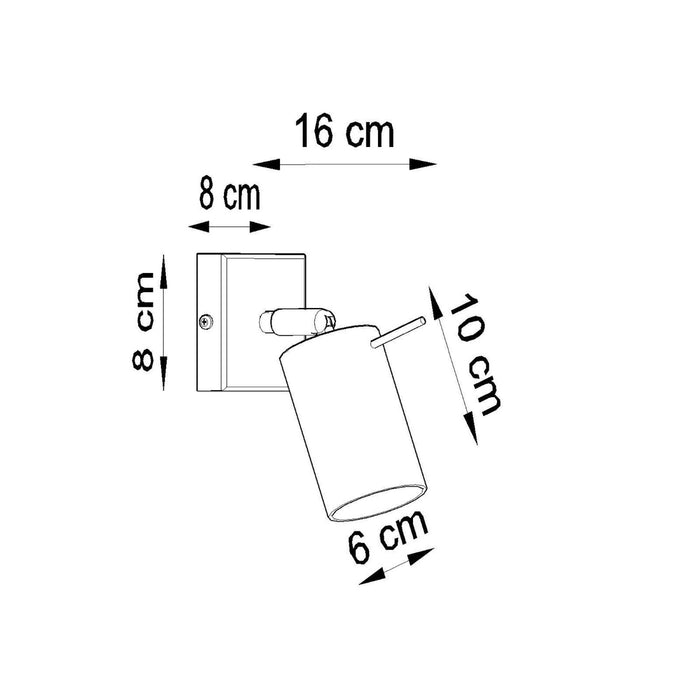 SOLLUX SL.2201 Aplique de pared RING azur