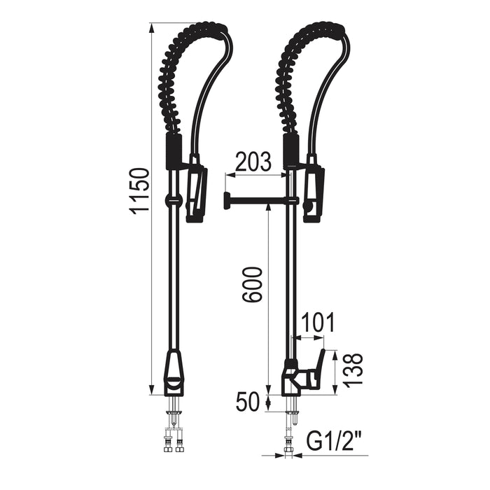 PRESTO 70810 Columna industrial mezcladora Cromo