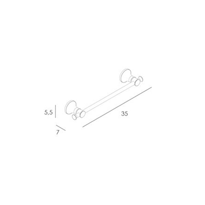 MANILLONS TORRENT 02431002 NOA Toallero Barra 35 cm Cromo