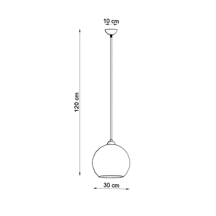 SOLLUX SL.0249 Lámpara Colgante BALL Champán