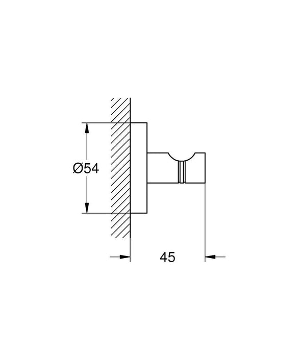 GROHE 40 364 DC1 ESSENTIALS Percha SuperSteel