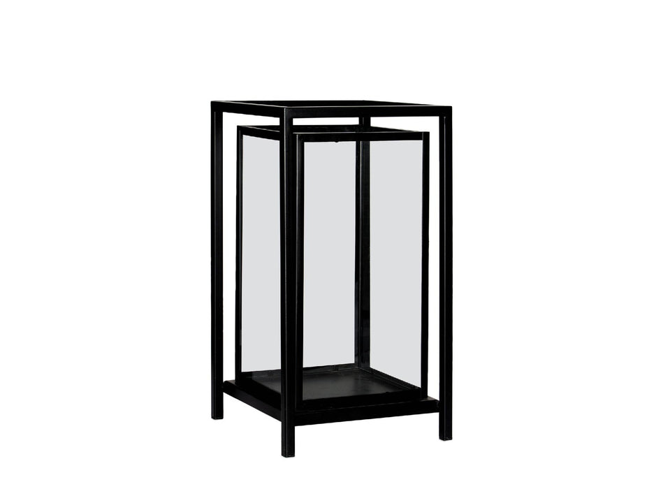 ANDREA HOUSE AX71538 Portavelas Metal Negro 23x23x41 CM