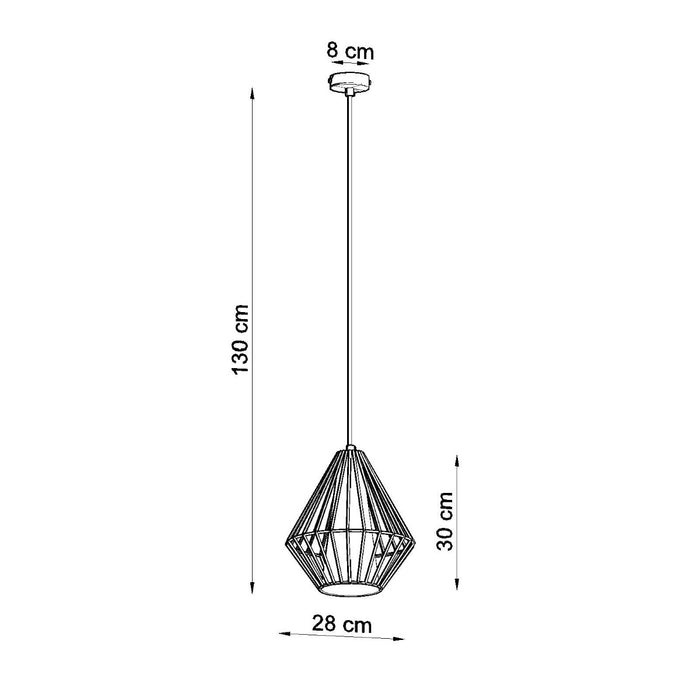 SOLLUX SL.0298 Lámpara Colgante DEMI Negro