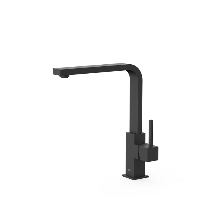 TRES 030496NM COCINA Grifo Monomando Fregadero Color Negro Mate