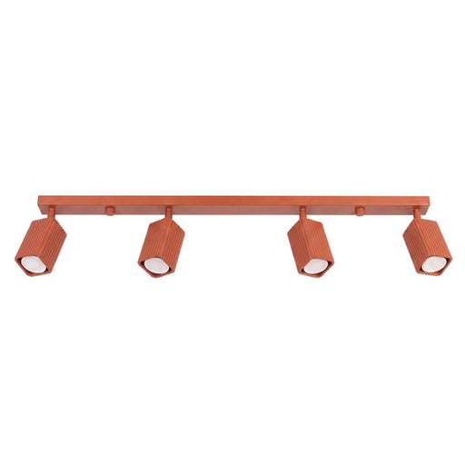 SOLLUX SL.3195 Lámpara De Techo Rayo 4L Ocre Rojo