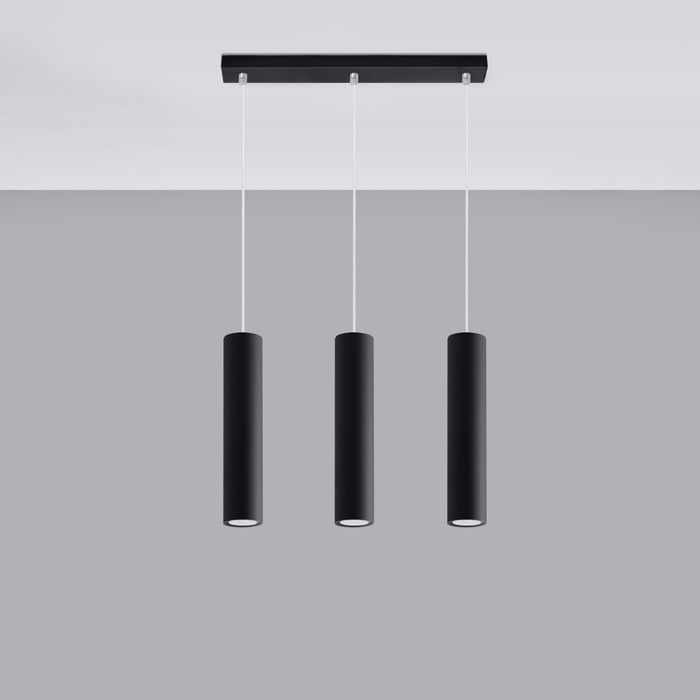 SOLLUX SL.0329 Lámpara Colgante LAGOS 3L Negro