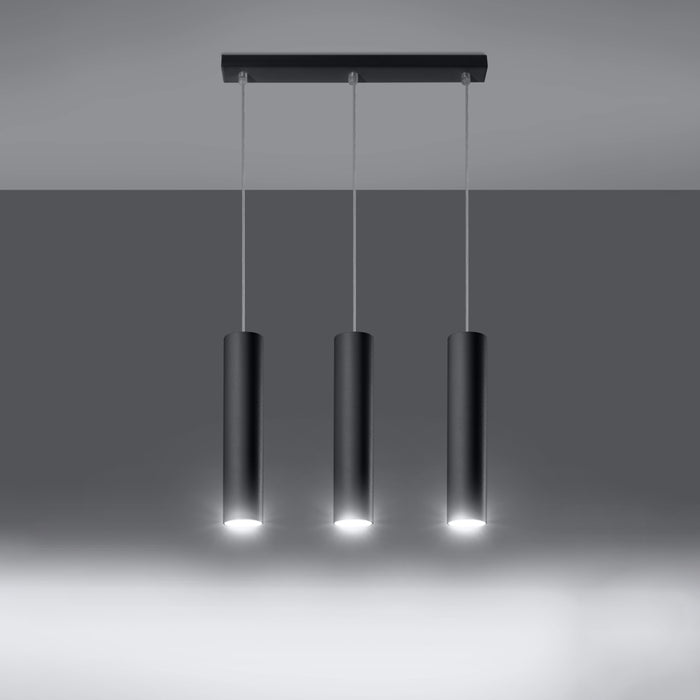 SOLLUX SL.0329 Lámpara Colgante LAGOS 3L Negro
