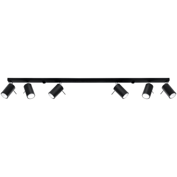 SOLLUX SL.0334 Lámpara de Techo RING 6L Negro