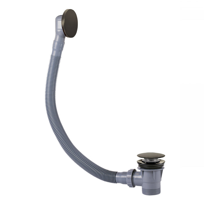 TRES 03453420KMB Válvula de Desagüe Click-Clack con Rebosadero para Bañera Color Negro Bronce
