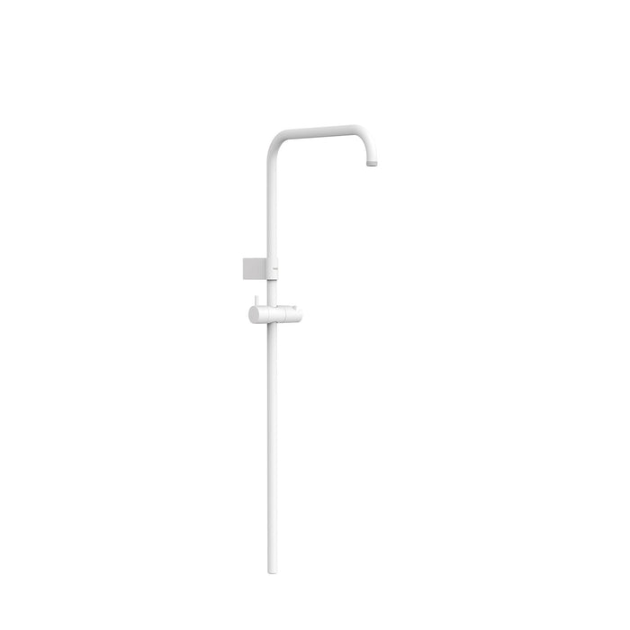 TRES 03463502BM OVER-WALL Barra de Ducha Adaptable a Grifo Termostático Mural con Conexión Compatible Color Blanco Mate