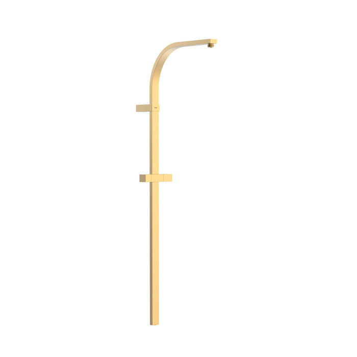 TRES 03463505OM OVER-WALL Barra de Ducha Larga Adaptable a Grifo Termostático Mural con Conexión Compatible Color Oro Mate 24K