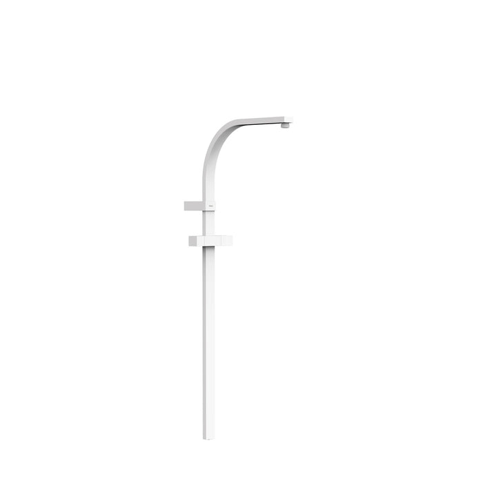 TRES 03463506BM OVER-WALL Barra de Ducha Adaptable a Grifo Termostático Mural con Conexión Compatible Color Blanco Mate