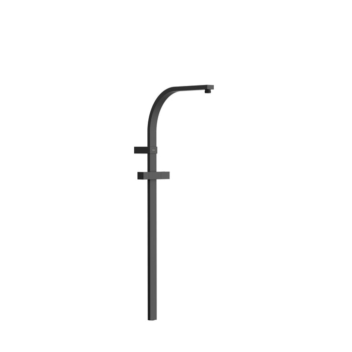 TRES 03463506NM OVER-WALL Barra de Ducha Adaptable a Grifo Termostático Mural con Conexión Compatible Color Negro Mate