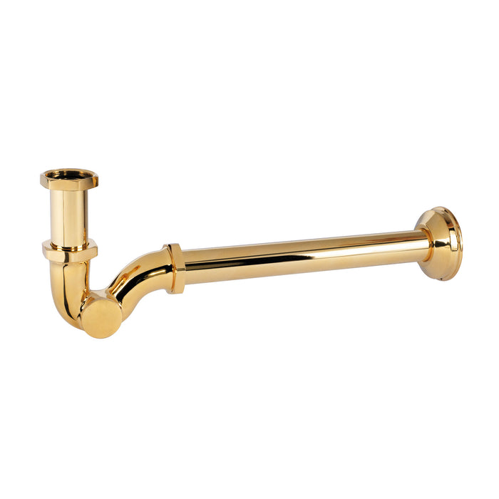 TRES 03463820OR COMPLEMENTOS DE GRIFERÍA Sifón Telescópico con Registro para Lavabo Color Oro 24K