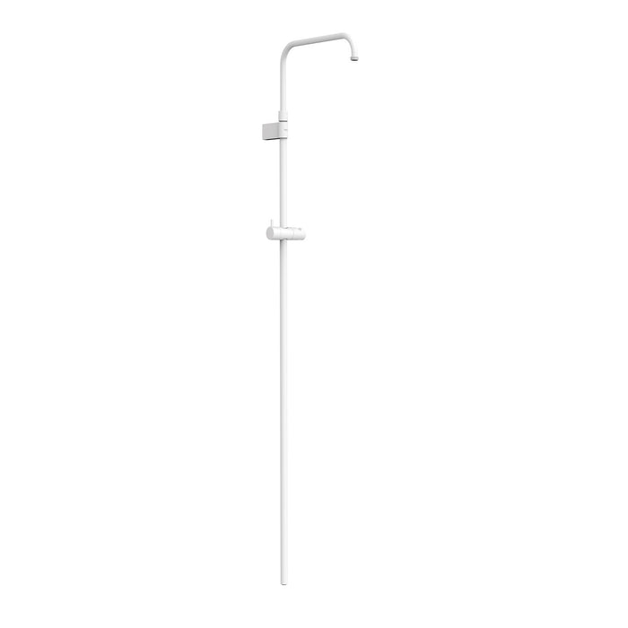 TRES 03464501BM OVER-WALL Barra de Ducha Telescópica Adaptable a Grifo Termostático Mural con Conexión Compatible Blanco Mate