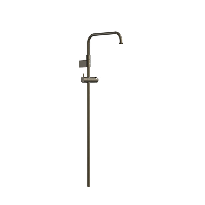 TRES 03464501KMB OVER-WALL Barra de Ducha Telescópica Adaptable a Grifo Termostático Mural con Conexión Compatible Negro Bronce