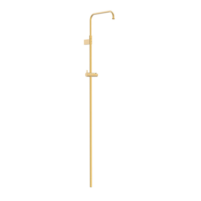 TRES 03464501OM OVER-WALL Barra de Ducha Telescópica Adaptable a Grifo Termostático Mural con Conexión Compatible Oro Mate 24K