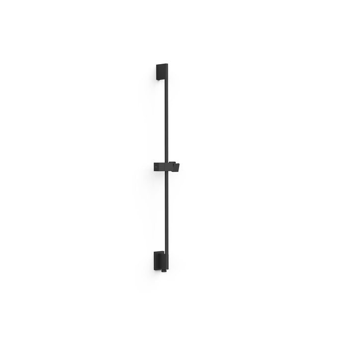 TRES 03493299NM COMPLEMENTOS DE DUCHA Barra Deslizante para Ducha con Toma De Agua A Pared Color Negro Mate
