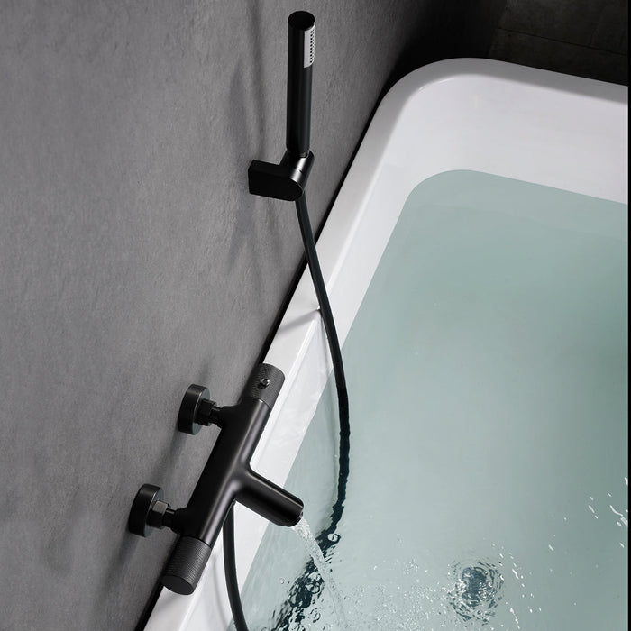 IMEX BTD038-4BGM LINE Grifo de Baño/Ducha Termostático Black Gun Metal Metal