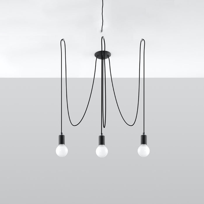 SOLLUX SL.0370 Lámpara EDISON 3 Negro