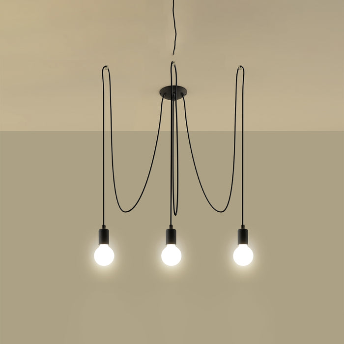 SOLLUX SL.0370 Lámpara EDISON 3 Negro
