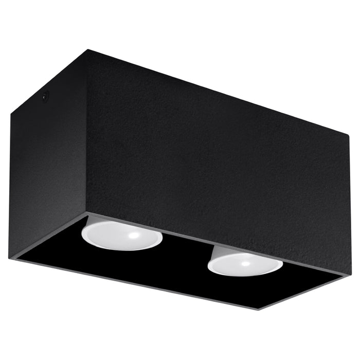 SOLLUX SL.0381 Plafón QUAD Negro