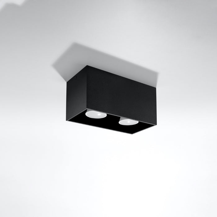 SOLLUX SL.0381 Plafón QUAD Negro