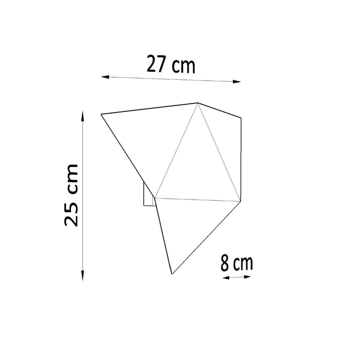 SOLLUX SL.0421 Aplique SOLIDO Negro