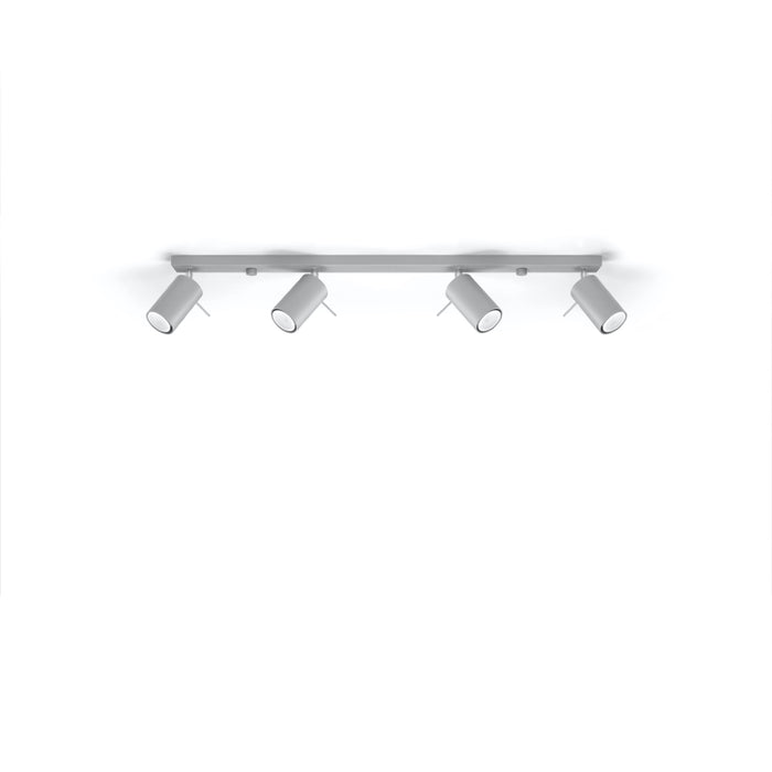 SOLLUX SL.0453 Lámpara de Techo RING 4L Gris