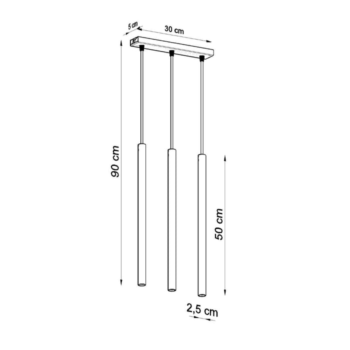 SOLLUX SL.0466 Lámpara Colgante PASTELO 3 Blanco