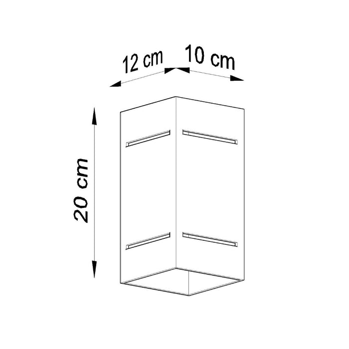 SOLLUX SL.0477 Aplique BLOCCO Blanco